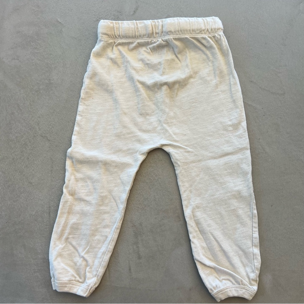 LITTLE CO BABY Toddler‎ Joggers Pants, Cream, 24m - Picture 4 of 5